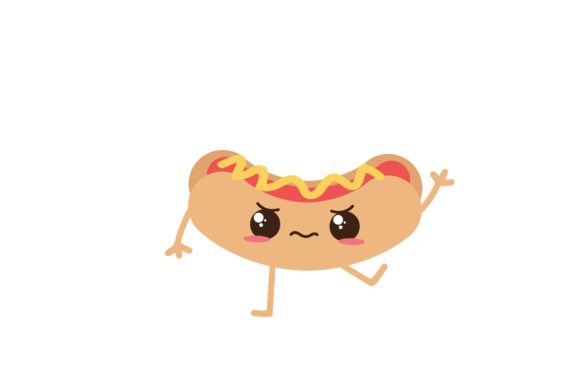 Kawaii Hot Dog Icon: A Designer's Take on Real Embroidery Use