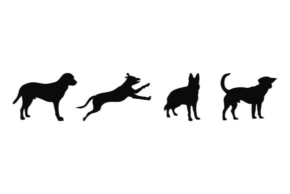 Set of Dog Silhouette Vector: A Designer's Review for Embroidery
